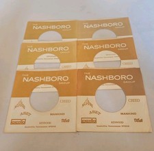 45 RPM 7" RECORD SLEEVES CO. SLEEVE 6 PACK SEE PHOTO Nashboro Records SLV387