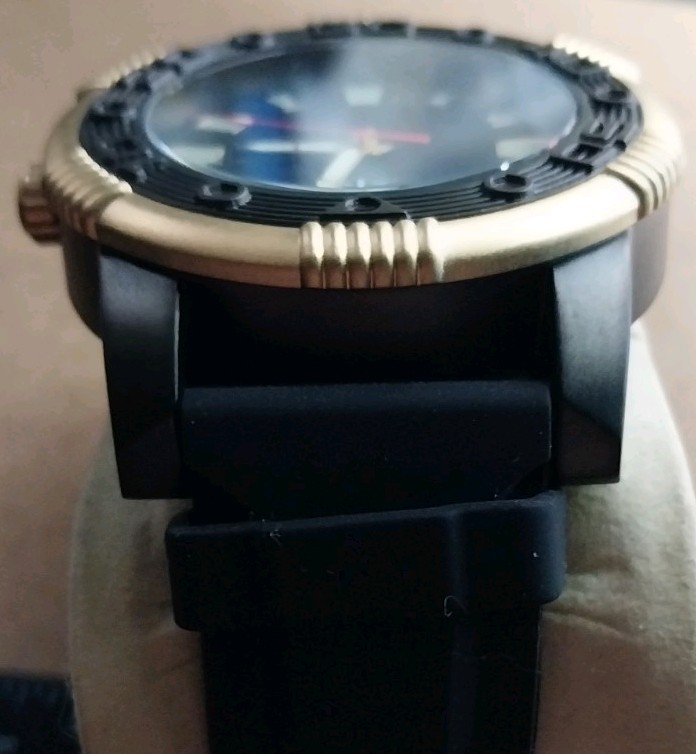 Studer Schild Date Quartz Watch 15174 Black Band & Dial New Battery View 5