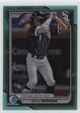 2024 Bowman Chrome Prospects Aqua Refractor 30/125 Rikuu Nishida #BCP-188 3hd