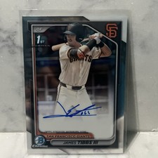 James Tibbs III 2024 Bowman Draft Chrome 1st ...
