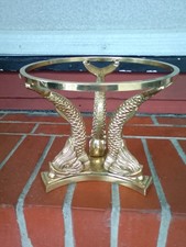 Bronze / Brass Dolphin Koi Fish Pedestal Centerpiece