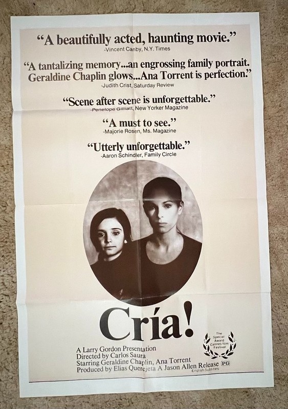 Cria! Movie Poster 27x41 Spanish Ana Torrent Conchita Perez