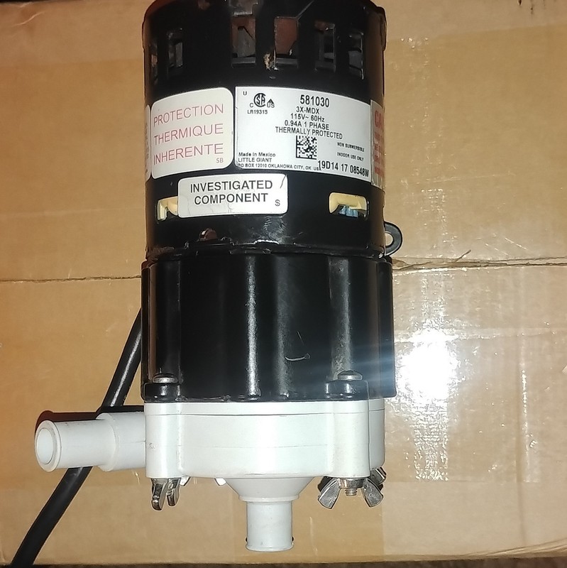 Little Giant 581030 3X-MDX Pump Assembly 115V 60Hz 0.94A 1-Phase