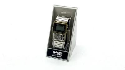 Casio Data Bank DBC-610 Vintage Silver Tone Digital Watch - For Parts