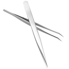 Eyelash Extension Tweezers Fanning Russian Volume Curved Straight Pointed Angled