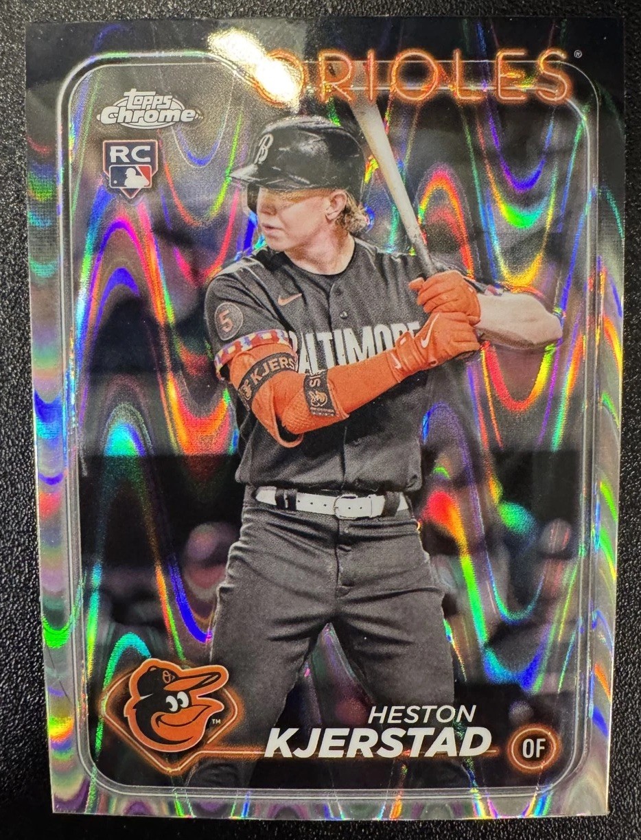 2024 Topps Chrome - Heston Kjerstad #142 RayWave Refractor (RC)