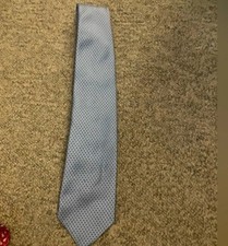 BURBERRY LONDON Designer Brand Light Blue Neck Tie 100 Silk Italy