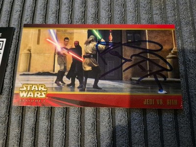 Autogramm vom Star Wars  Schauspieler Ray Park (Darth Maul)