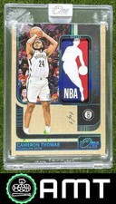 Cameron Thomas Logoman Patch 2024-25 Panini One and One 1/1 Brooklyn Nets