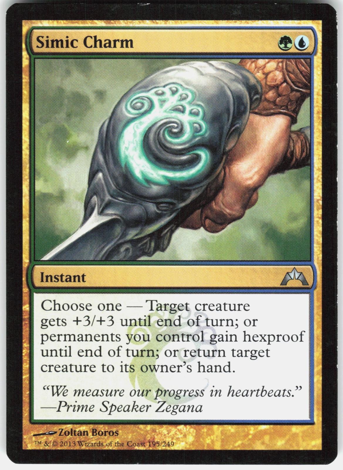 Simic Charm 195 Uncommon Gatecrash Magic: The Gathering Lightly Played