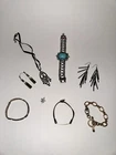 Lot of Vintage Jewelry Costume / Sterling Silver Bracelets Stamped 925 Pendant