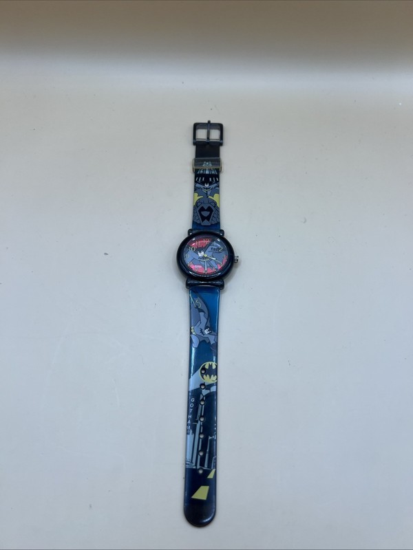 DC Comics Batman 1988 Vintage Watch 604 100ft Water Resistant. Needs Battery