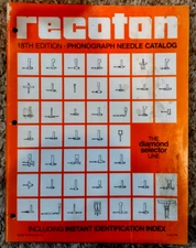 Recoton, 18th Edition, Phonograph Needle Catalog, The Diamond Selector Line