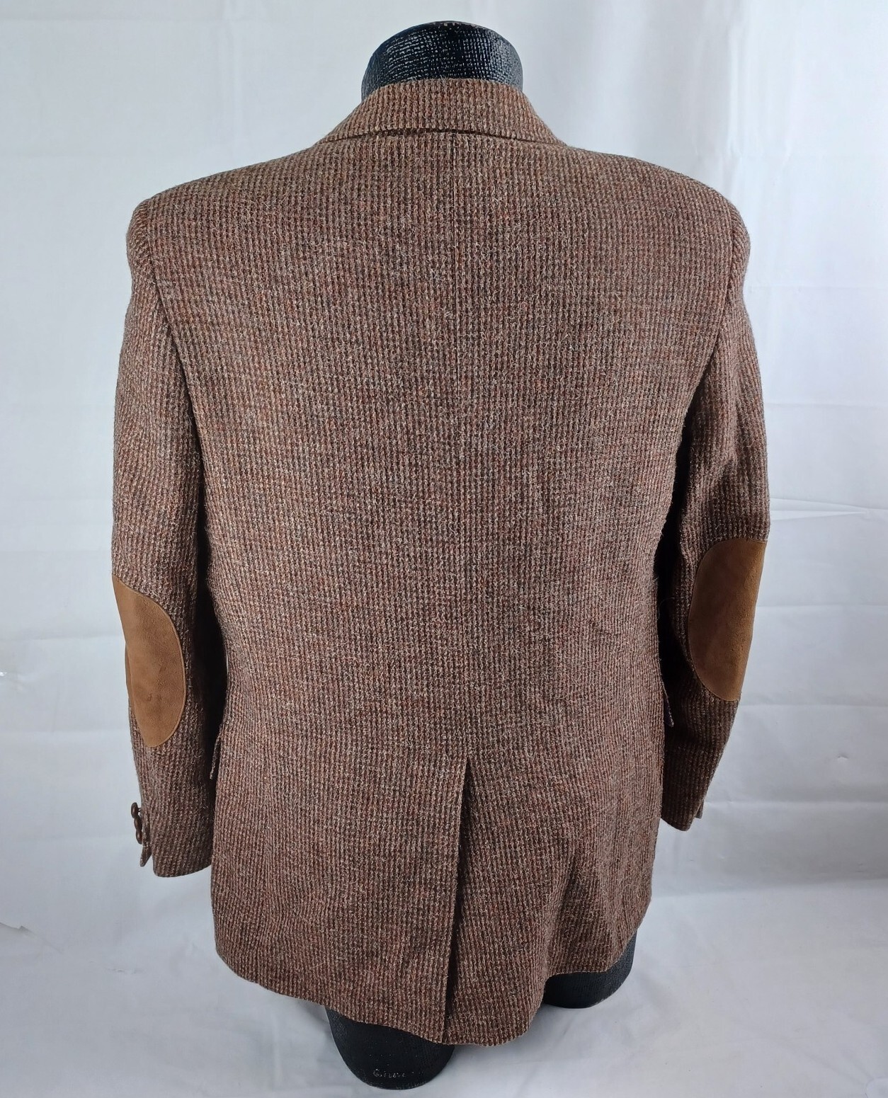 FILA Giacca blazer vintage Adams Row tweed cappotto sportivo 42R uomo toppa gomito 2 bottoni USA