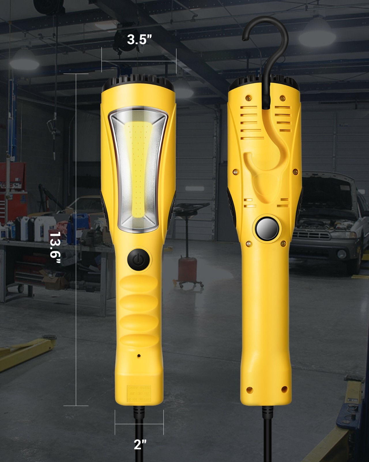 DEWENWILS 25ft COB LED Work Light, 1200LM LED Trouble Light, Handheld Corded eBay