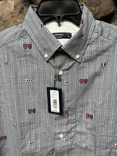 Cremieux Classics Plaid Short Sleeve Mens Shirt Sz M 100 Cotton NWT 75 ST5WX382