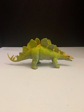 Vintage 1987 Rubber Green Stegosaurus Dinosaur Figure