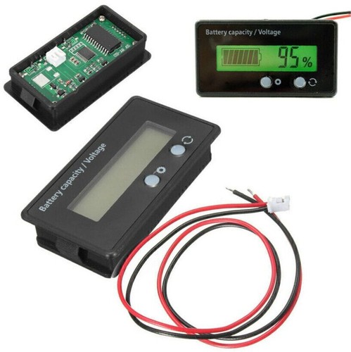 12V 24V 36V 48V Säure Blei Lithium Batterie Kapazität Anzeige Tester Voltmeter - Bild 6 von 9