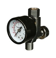 "Mikrometer Mit Manometer Allora 1/4\" Ig Und 1/4\" Ag Druckregler Druckluft"