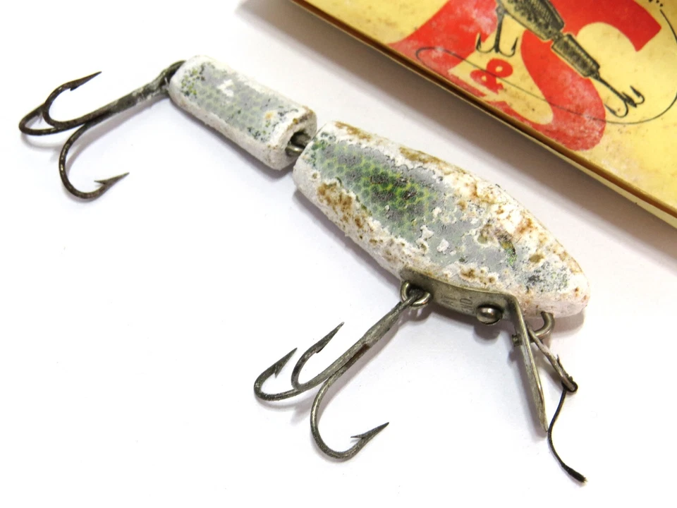 L&S Bait Bass Master 1523 Jointed Vintage Fishing Lure, Original Box, Insert - Image 2 of 4