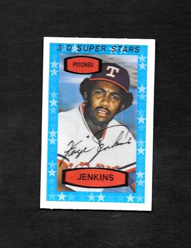 1975 KELLOGG'S - FERGUSON FERGIE JENKINS - GEM MINT - 3.99 MAX SHIP COST