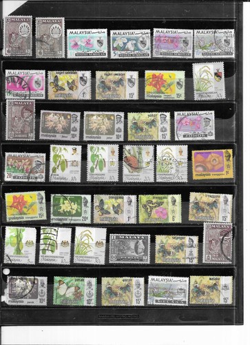 MALAYSIA STATES. SELECTION OF 38. VERY FINE USED. AS PER SCAN.