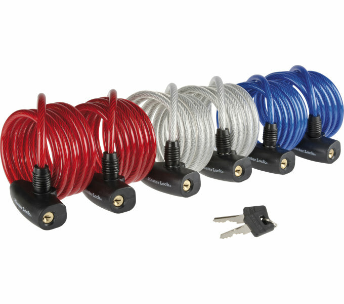 Master Lock KABELSCHLOß KIT 6ST/8127 1800MMX8MM JE 2XBLAU,ROT 