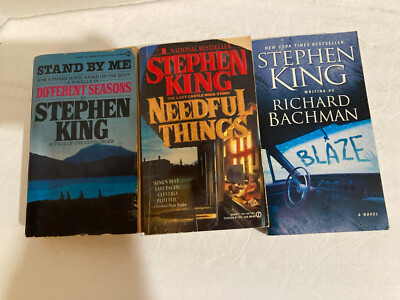 3 Stephen King Different Seasons Needful Things Blaze. Paperback 
