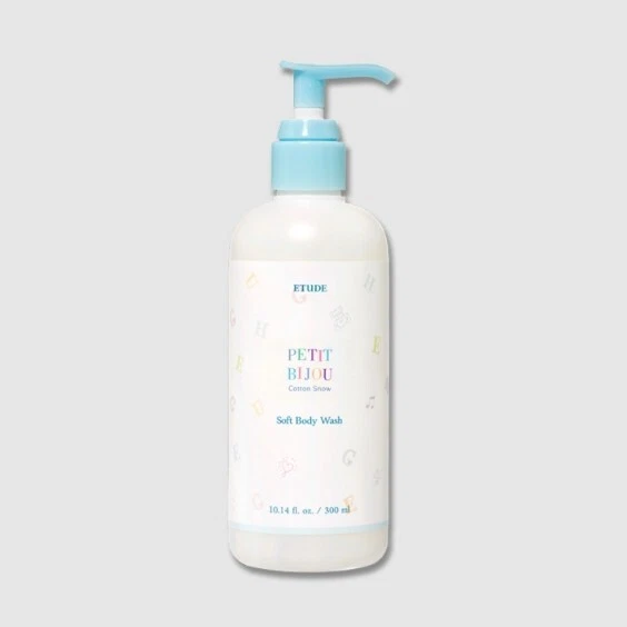 ETUDE Petit Bijou Cotton Snow Soft Body Wash 300ml Mild Body Cleanser K-Beauty - Image 3 of 4