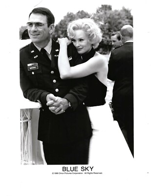 M215 Tommy Lee Jones Jessica Lange Blue Sky 1990 8 x 10 vintage photo