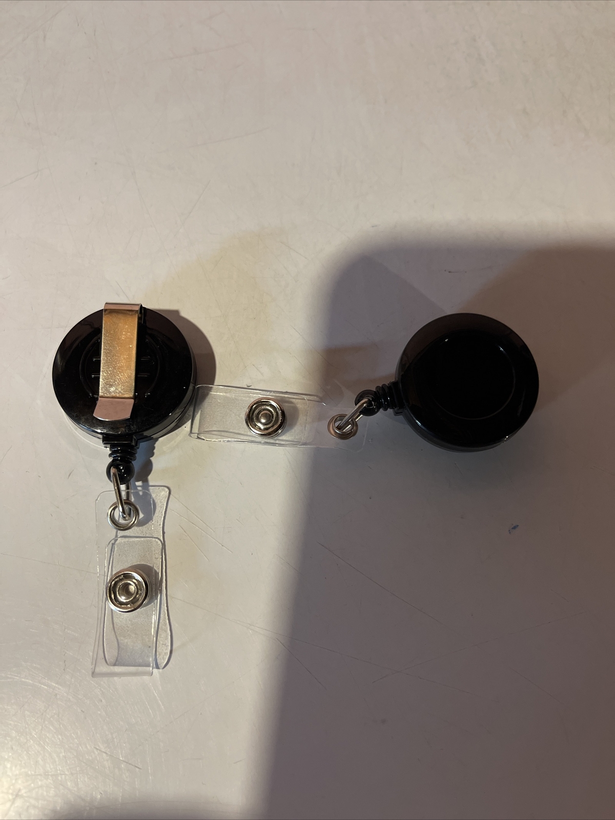 Badge Holder With Steel Wire Cord Retractable ID Card Holder Reel Badge 2 pack