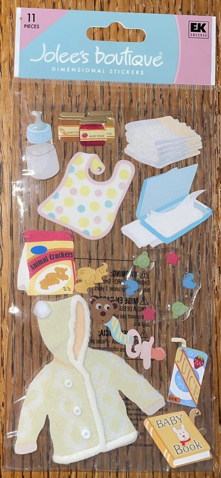RARE Jolees Baby Diaper Wipe Bag Infant Food Jars Bottle Jacket Pacifier Sticker
Opens in a new wind