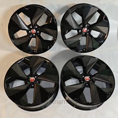 4X Jaguar I-Pace 8.5 x 22'' Alloys Felgen Nighthawk Karbon Carbon Gloss Black