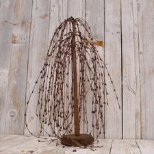 New Primitive Country Farmhouse PIP BERRY WILLOW TREE Burgundy Berries 18"