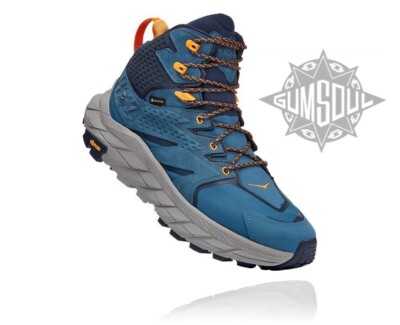 HOKA ONE ANACAPA MID GTX 1122018 RTOS REAL TEAL OUTER SPACE HIKING BOOT sz 9