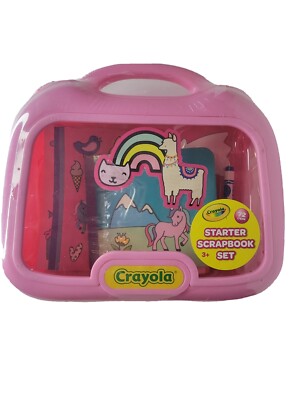 Crayola starter scrapbook set, 72 pcs set for girl 3+  new without original pk.