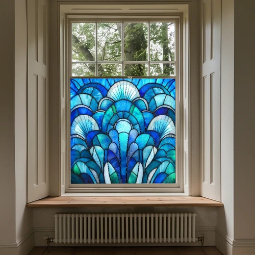 AU Static Cling Glass Window Film Privacy Stained Glass Sticker UV Protection - Picture 10 of 47