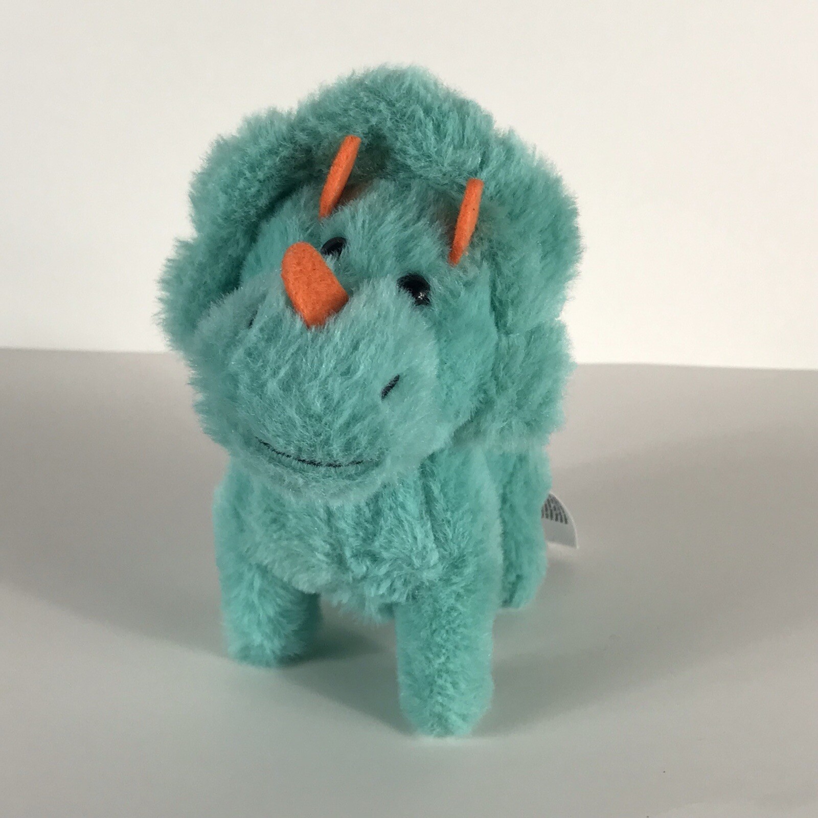 KID CONNECTION TEAL ORANGE WALKING ROARING DINOSAUR PLUSH STUFFED TOY