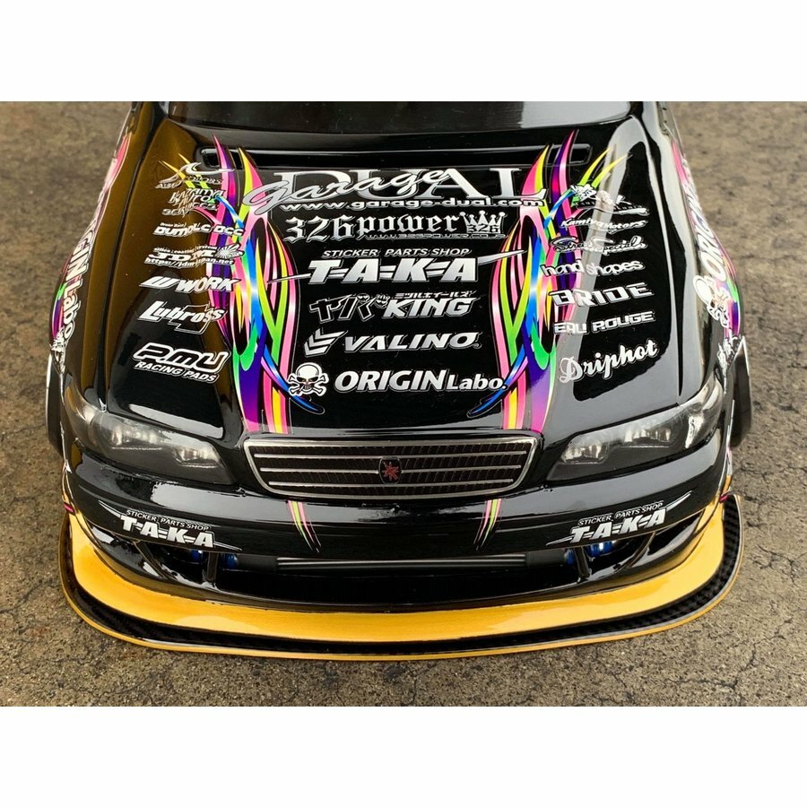 Vinyl graphic sticker for 1/10 RC 2020 GARAGE DUAL chaser Fujita