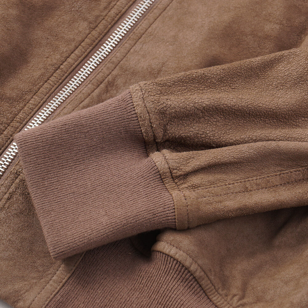 NWT $2850 RICK OWENS Flight Bomber Jacket in Blistered Suede NWT $2850 RICK OWENS Flight Bomber Jacket in Blistered Suede
