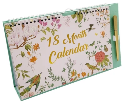 EVELAY 2026 Month To View Stand Up Desk Top Free Standing Wall Calendar 12 Month