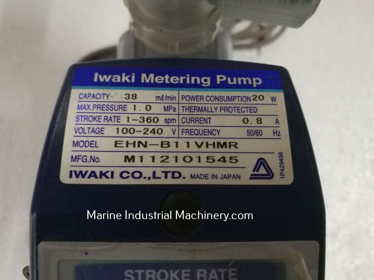 Iwaki EHN-B11VHMR Electromagnetic Metering Pump with EHNC-BR Iwaki EHN-B11VHMR Electromagnetic Metering Pump with EHNC-BR
