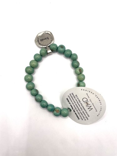 Açaí Seeds Of Life Bracelet With Wax Seal And Teal Beads Whitney Howard Designs - Picture 4 of 8