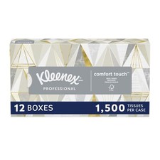 Kleenex Facial Tissue Box 125 Count Pack Of 12 2 Ply Absorbent Cream Tissues