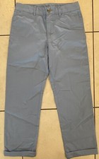 NEW Polo Ralph Lauren Boys Light Blue Lightweight Chino Roll-Up Pants Size 12