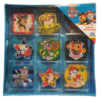     36 Paw Patrol Sticker - Chase & Team für kreative Kids - neu, 9 Motive  