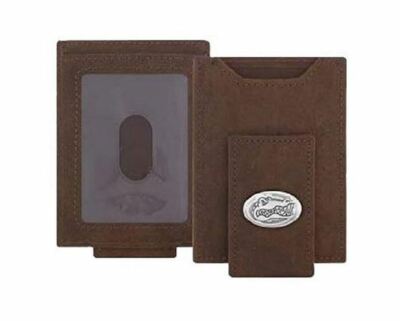 ZEP-PRO U of FLORIDA GATORS Leather Card Holder Money Clip Front Pocket Wallet