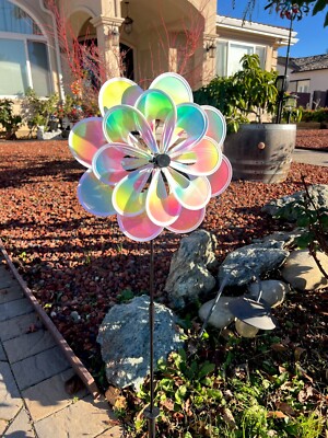 STRIPED IRIDESCENT  DOUBLE FLOWER spinner