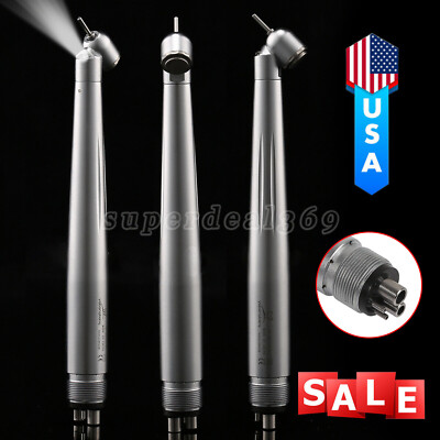 Dental 45° degree LED E-generator High Speed Handpiece Push