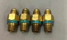 Lot Of 4 CSA Brass Check Flow Valve 1/2” 1550 Series 225131 (b421)